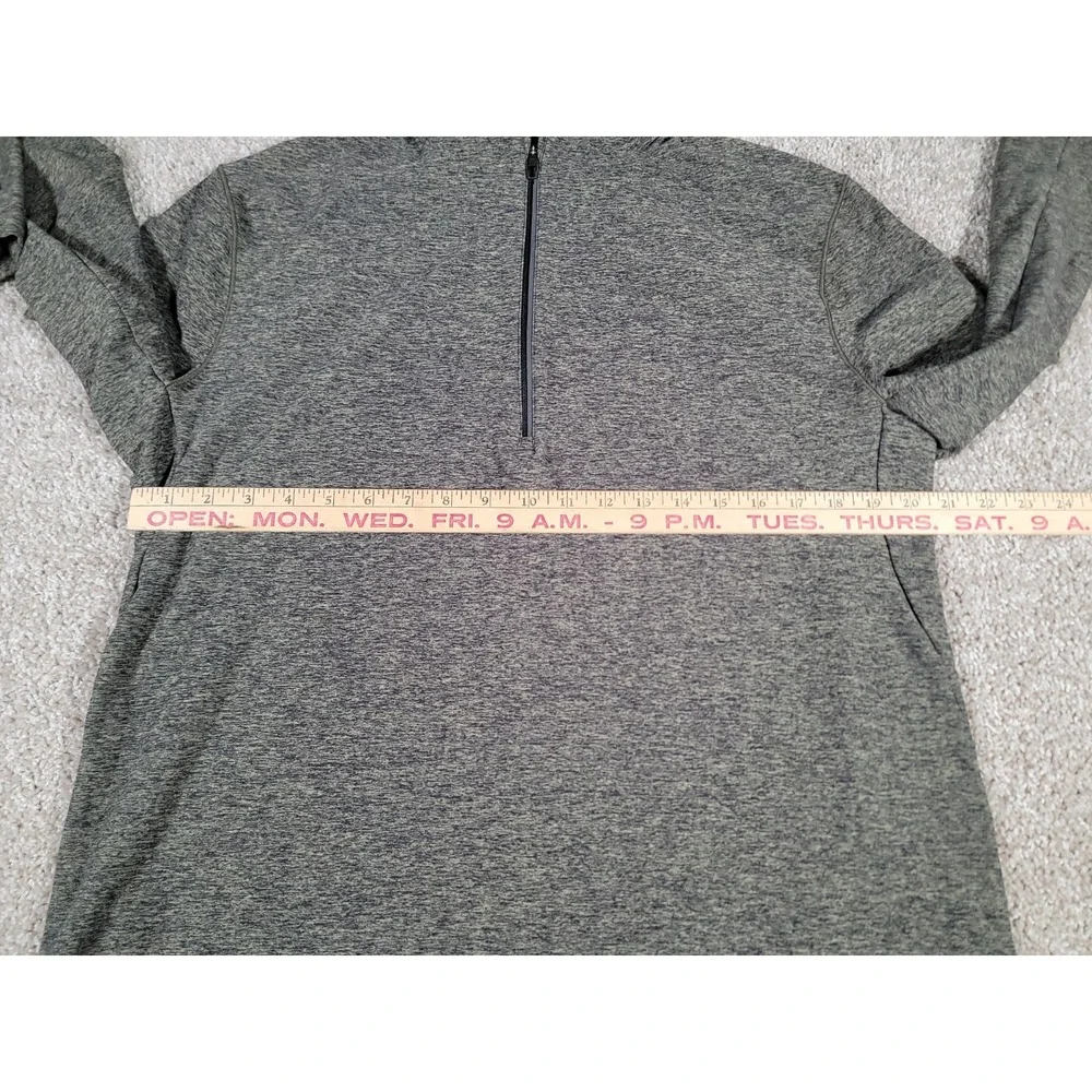 Lululemon Surge Warm 1/2 Zip Pullover Long Sleeve Green Running Mens XL Mock Gym
